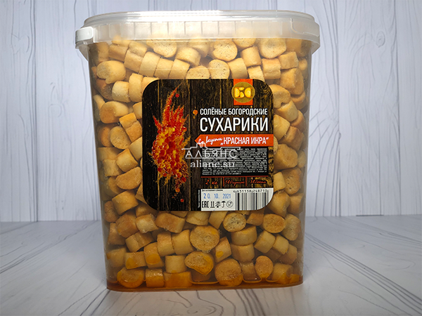 Сухарики с красной икрой в Краснодаре