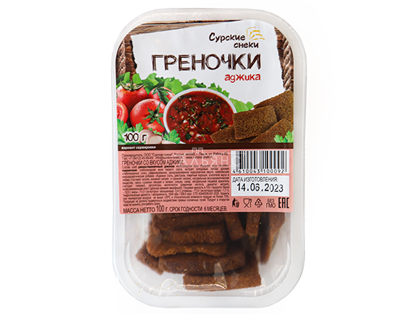 Сурские гренки с Аджикой (100 гр) в Краснодаре