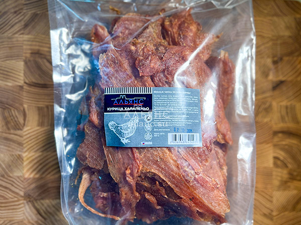 Мясо (АЛЬЯНС) вяленое курица 500гр "С халапеньо" в Краснодаре