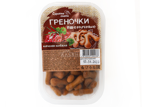 Сурские (ПШЕНИЧНЫЕ) Копченая колбаска (100 гр) в Краснодаре