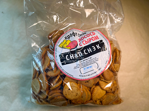Снапсы ПШЕНИЧНЫЕ "Лосось с сыром" в Краснодаре