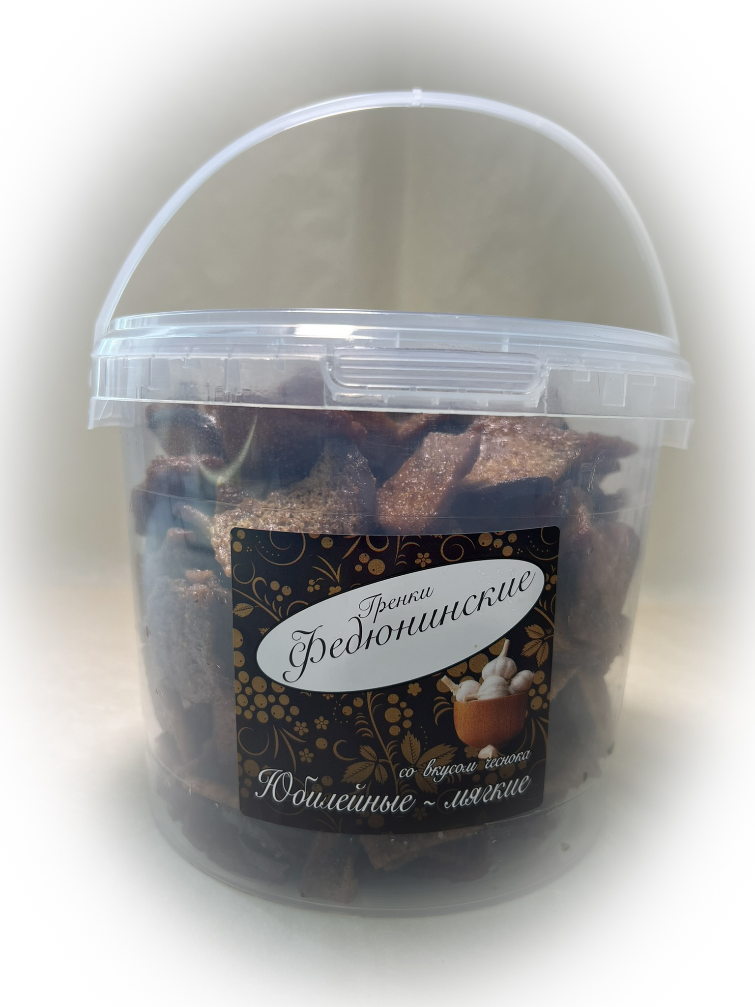 Гренки "ФЕДЮНИНСКИЕ" "Чеснок" (ведро 900 гр.) в Краснодаре