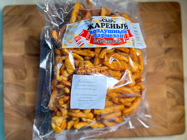 Жареный сыр "ВКУСНЯШКА" со вкусом пармезан (500 гр) в Краснодаре